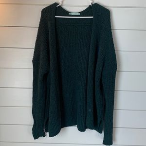 Maurices Green Open Cardigan- Size Large
